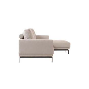 Galene 3-seater sofa with right chaise longue, beige, 254 cm FSC Mix Credit