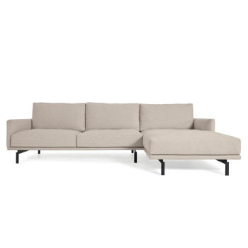 Galene 3-seater sofa with right chaise longue, beige, 254 cm FSC Mix Credit