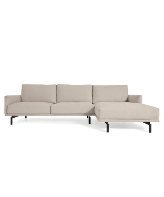 Galene 3-seater sofa with right chaise longue, beige, 254 cm FSC Mix Credit