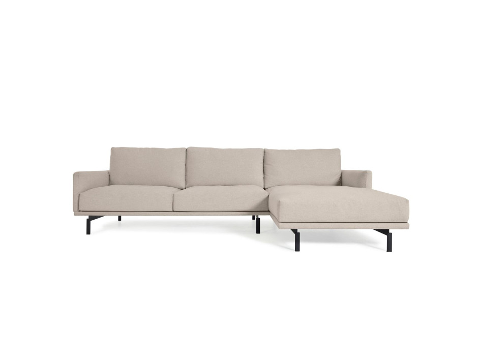 Galene 3-seater sofa with right chaise longue, beige, 254 cm FSC Mix Credit