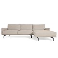 Galene 3-seater sofa with right chaise longue, beige, 254 cm