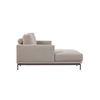 Galene 3-seater sofa with left chaise longue, beige, 254 cm