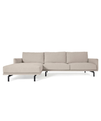 Galene 3-seater sofa with left chaise longue, beige, 254 cm FSC Mix Credit