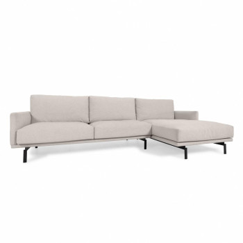 Galene 4-seater sofa with right chaise longue, beige, 314 cm FSC Mix Credit