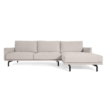 Galene 4-seater sofa with right chaise longue, beige, 314 cm FSC Mix Credit