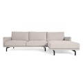 Galene 4-seater sofa with right chaise longue, beige, 314 cm