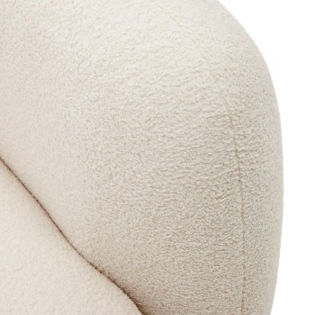 Martina 3 seater sofa in ecru bouclé fabric 