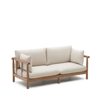 Sacova 2-seater sofa in solid eucalyptus wood 195 cm