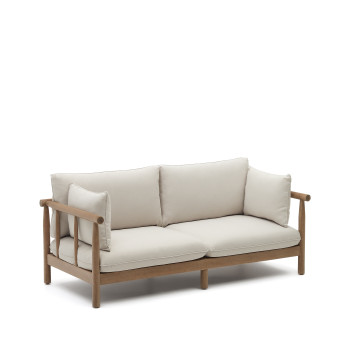 Sacova 2-seater sofa in solid eucalyptus wood 195 cm
