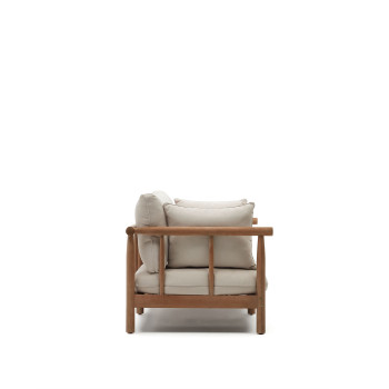 Sacova 2-seater sofa in solid eucalyptus wood 195 cm