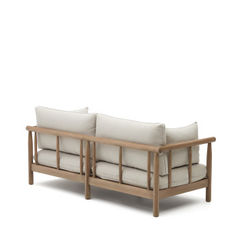 Sacova 2-seater sofa in solid eucalyptus wood 195 cm