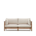 Sacova 2-seater sofa in solid eucalyptus wood 195 cm