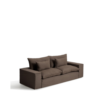 Anarela 3-seater sofa with removable cover in linen