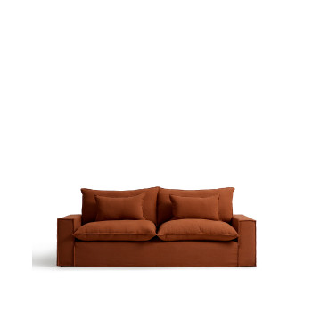 Anarela 3-seater sofa with removable cover in linen