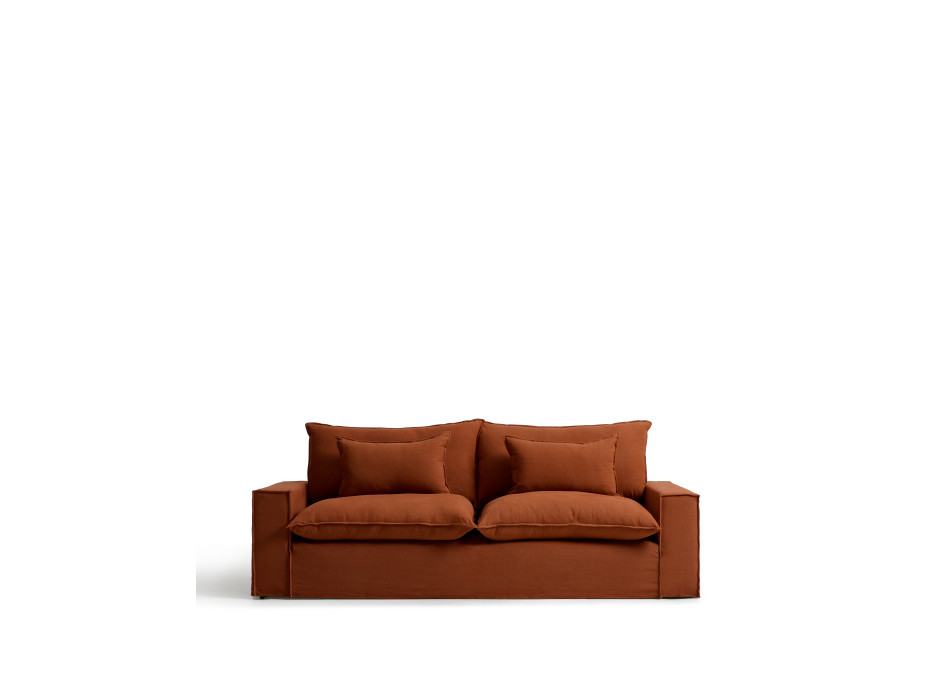 Anarela 3-seater sofa with removable cover in linen