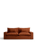 Anarela 3-seater sofa with removable cover in linen