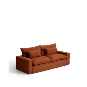 Anarela 3-seater sofa with removable cover in linen