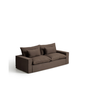 Anarela 3-seater sofa with removable cover in linen