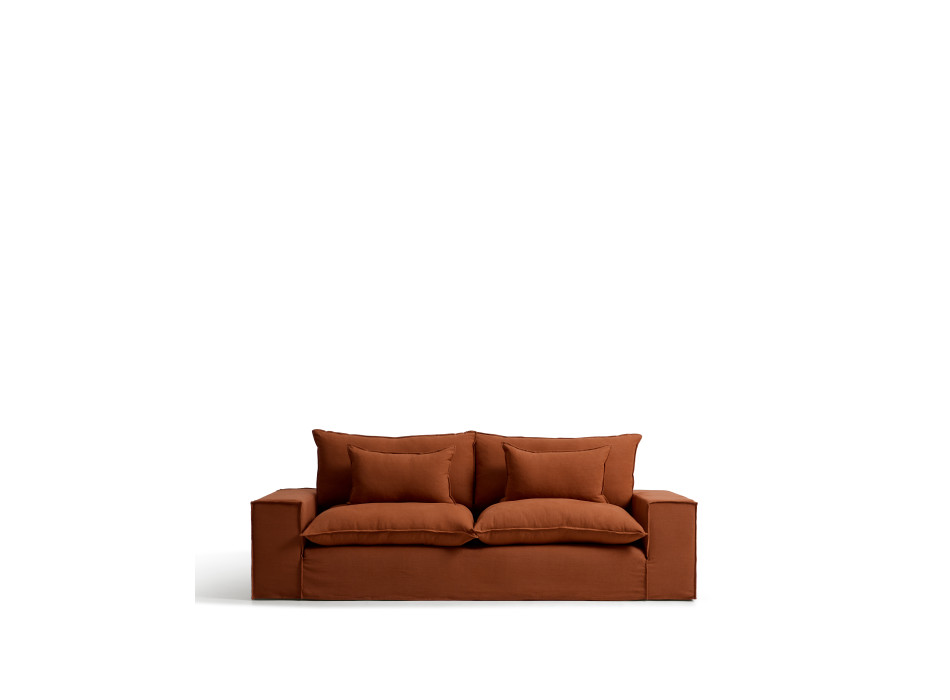 Anarela 3-seater sofa with removable cover in linen