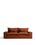 Anarela 3-seater sofa with removable cover in linen