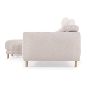 Singa 3 seater sofa with left chaise longue