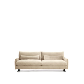 Veliro 3-seater velvet sofa