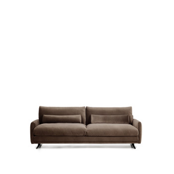 Veliro 3-seater velvet sofa
