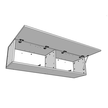 Isoka Elements - Isoka Vasistas Wall Unit W.153.6 H.40 D.39.2 Natural Oak