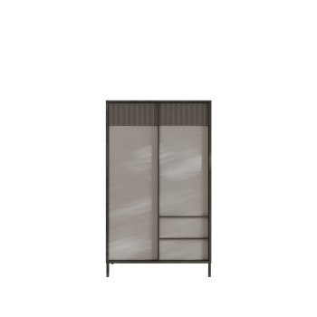EVEREST - tall cabinet with 2 doors and 2 drawers