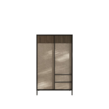 EVEREST - tall cabinet with 2 doors and 2 drawers