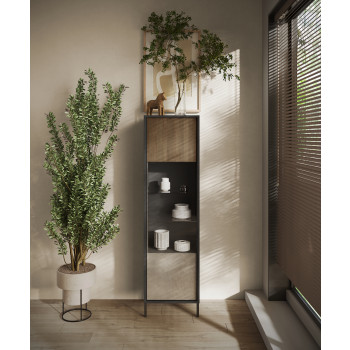 EVEREST - 1-door display cabinet