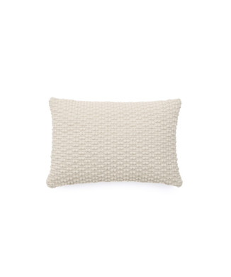 Mascarell White Cotton and Polyester Pillow Case 40 x 60 cm