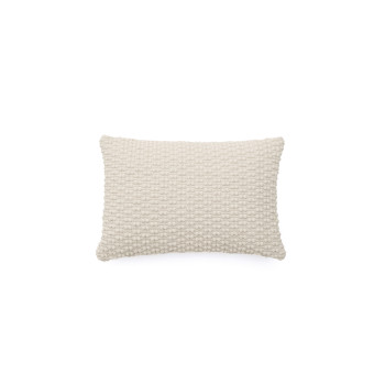 Mascarell White Cotton and Polyester Pillow Case 40 x 60 cm