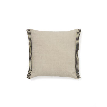 Niven cushion cover 100% linen melange and side stripes