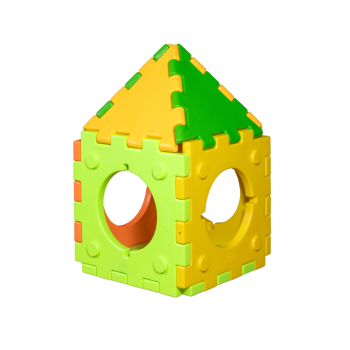 Modular, sectional playhouse.