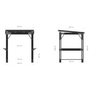 Keter Gazebo BAR Signature Walnut