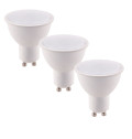 KIT 3PCS LED BULB GU10 6W 490LM 4000K 100° 50X57mm 15000h CRI80