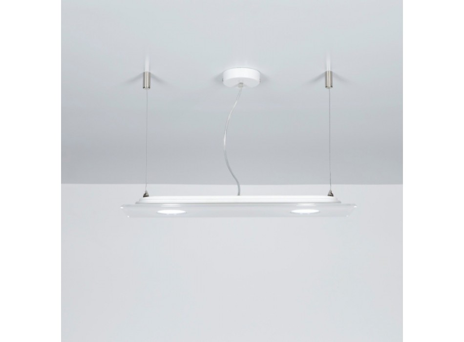 Emporium rectangular Domino suspension lamp