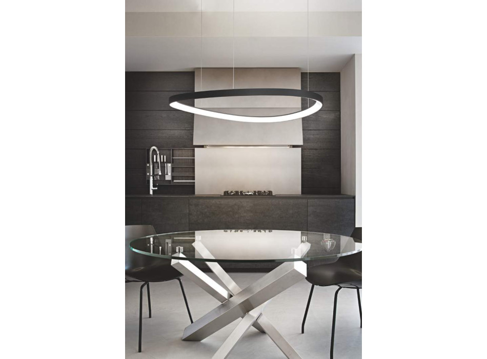 Oracle Slim SP Square Pendant Lamp by Ideal Lux