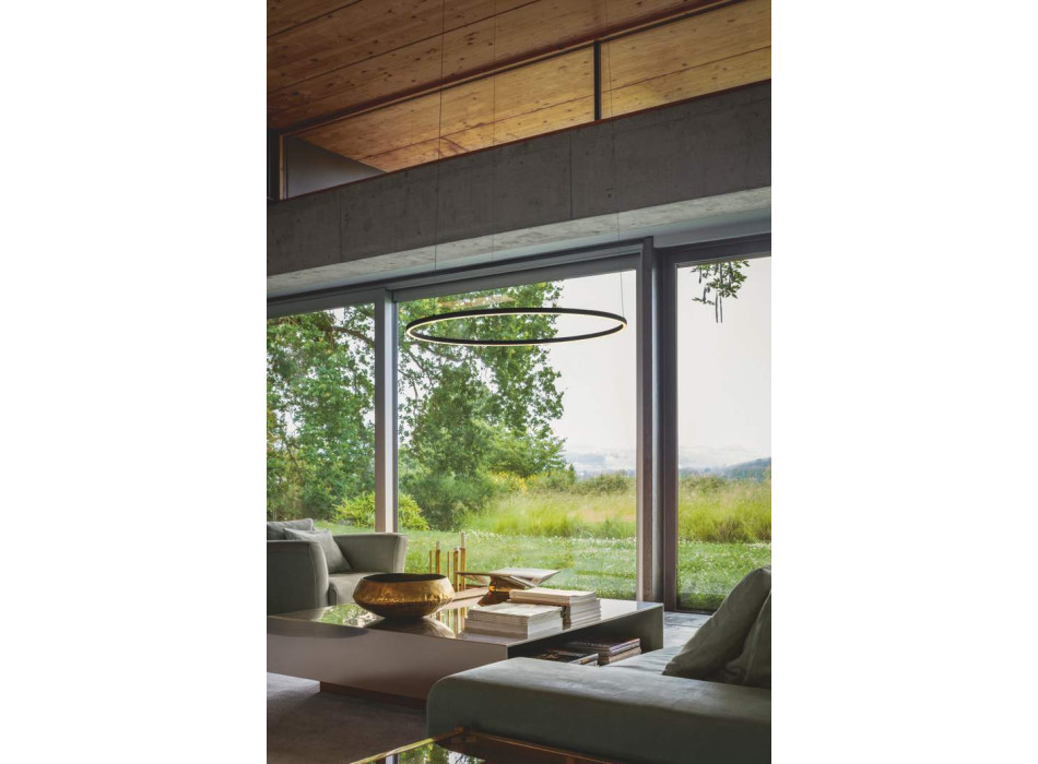 Oracle Slim Round Pendant Lamp by Ideal Lux