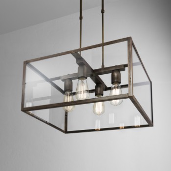 IL FANALE LONDON 205.05.FF square suspension lamp
