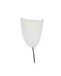 Nibla wall lamp in white clay-effect metal