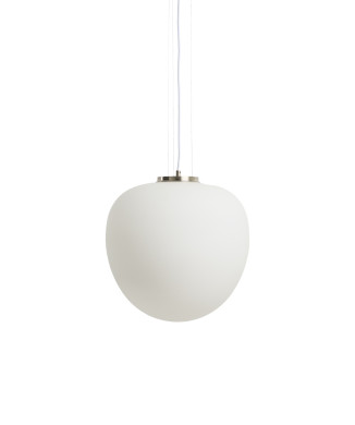 Ardali ceiling lamp in smoked glass and steel with brushed finish Ø 25 cm