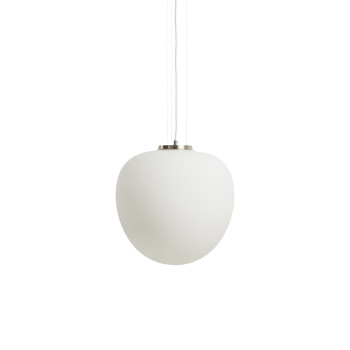 Ardali ceiling lamp in smoked glass and steel with brushed finish Ø 25 cm
