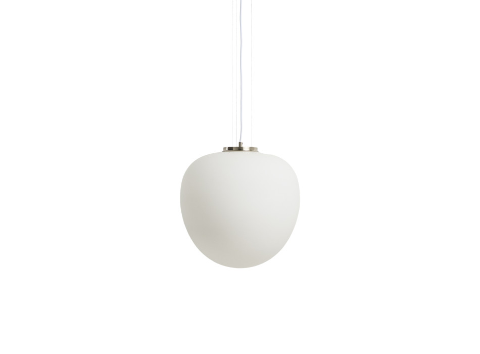 Ardali ceiling lamp in smoked glass and steel with brushed finish Ø 25 cm