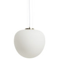 Ardali ceiling lamp in smoked glass and steel with brushed finish Ø 40 cm