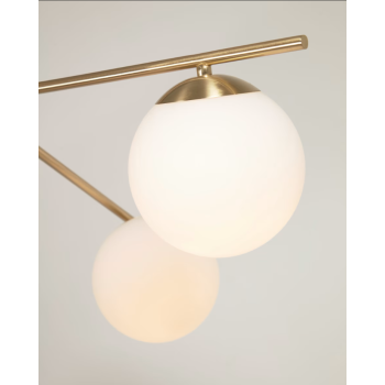 Mahala ceiling lamp in steel with brass finish