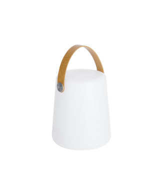 Dialma table lamp with brown handle