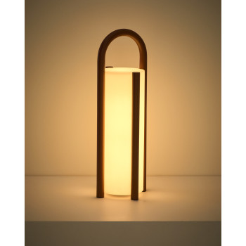 Leros large portable table lamp in polyethylene and steel