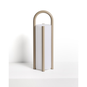 Leros large portable table lamp in polyethylene and steel